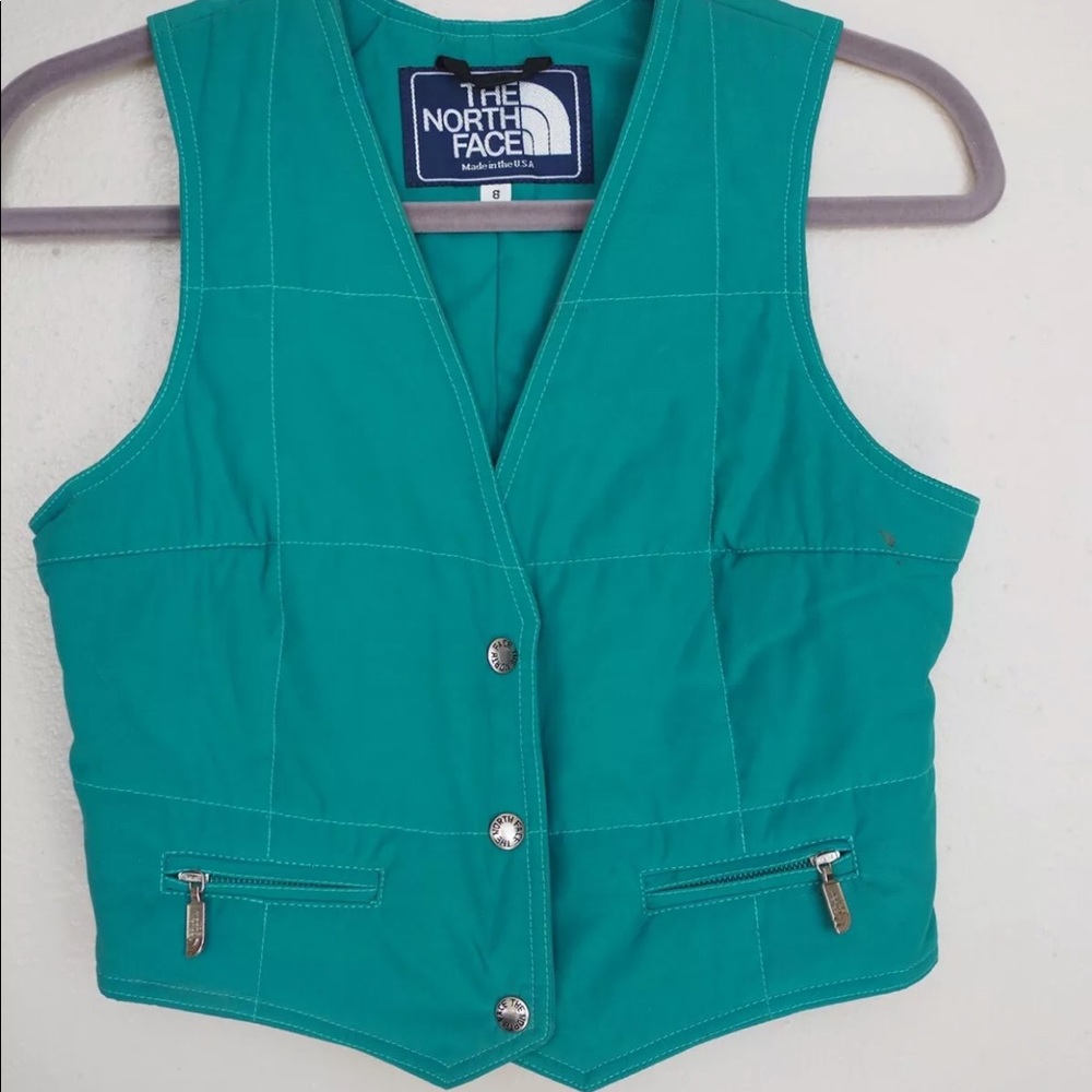 Vtg THE NORTH FACE Sz 8 Quilted Made In USA Vest